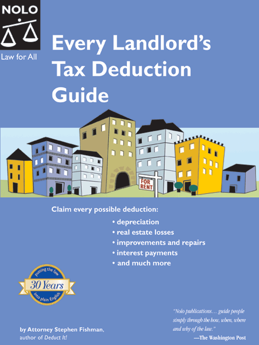 Title details for Every Landlord's Tax Deduction Guide by Stephen Fishman - Available